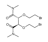 (2R,3R)-N,N,N',N'-tetramethyl-2,3-bis(2-bromoethoxy)succinamide Structure