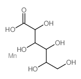 D-Gluconic acid,manganese(2+) salt (2:1) structure