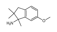 6-methoxy-1,2,2-trimethylindan-1-amine结构式