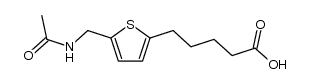 5-[5-(acetylamino-methyl)-[2]thienyl]-valeric acid Structure