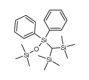 1-(bis(trimethylsilyl)methyl)-3,3,3-trimethyl-1,1-diphenyldisiloxane Structure