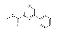 (Z)-methyl 2-(2-chloro-1-phenylethylidene)hydrazinecarboxylate Structure