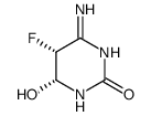 2(1H)-Pyrimidinone,4-amino-5-fluoro-5,6-dihydro-6-hydroxy-,cis-(9CI) Structure