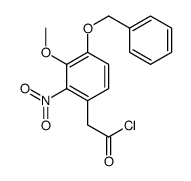 2-(3-methoxy-2-nitro-4-phenylmethoxyphenyl)acetyl chloride Structure