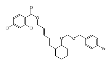 [(E)-5-[(1R,2S)-2-[(4-bromophenyl)methoxymethoxy]cyclohexyl]pent-2-enyl] 2,4-dichlorobenzoate结构式