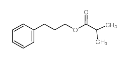 异丁酸-3-苯基丙酯结构式
