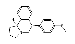 trans-1,2,3,5,6,10b-hexahydro-6-[4-(methylthio)phenyl]pyrrolo[2,1-a]isoquinoline Structure