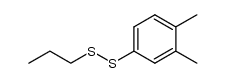 3,4-dimethylphenyl n-propyl disulfide结构式