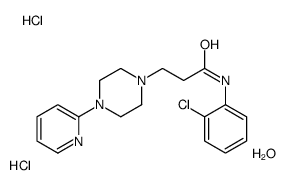 N-(2-chlorophenyl)-3-(4-pyridin-2-ylpiperazin-1-yl)propanamide,hydrate,dihydrochloride Structure