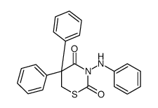 3-anilino-5,5-diphenyl-1,3-thiazinane-2,4-dione结构式