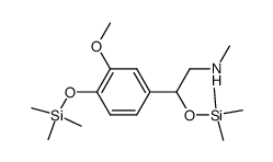 Phenethylamine, 3-methoxy-N-methyl-beta,4-bis(trimethylsiloxy)- picture