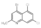 4-Bromo-5,7-dichloro-2-methylquinoline结构式