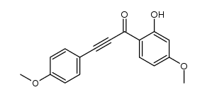 5-methoxy-2-[3-(4-methoxyphenyl)propynoyl]phenol Structure