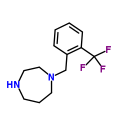 1-[2-(Trifluoromethyl)benzyl]homopiperazine结构式