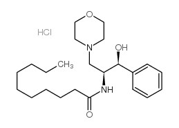 l-threo-1-phenyl-2-decanoylamino-3-morpholino-1-propanol hcl structure