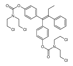 1,1-bis(4-(N,N-bis-2-chloroethylcarbamoyloxy)phenyl)-2-phenylbut-1-ene picture