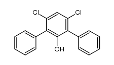 3,5-dichloro 2,6-diphenylphenol结构式