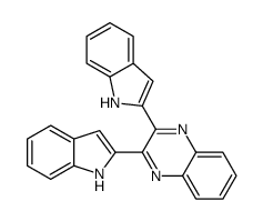 2,3-bis(1H-indol-2-yl)quinoxaline Structure