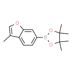 4,4,5,5-tetramethyl-2-(3-methylbenzofuran-6-yl)-1,3,2-dioxaborolane结构式
