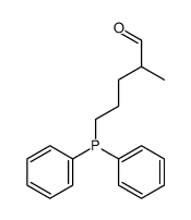 5-diphenylphosphanyl-2-methylpentanal结构式