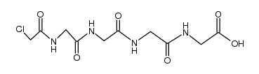 N-chloroacetyl-glycyl=]glycyl=]glycyl=]glycine Structure