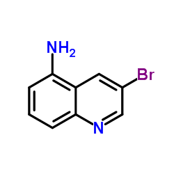 3-溴-5-氨基喹啉结构式