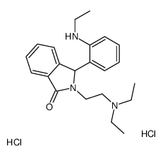 2-[2-(diethylamino)ethyl]-3-[2-(ethylamino)phenyl]-3H-isoindol-1-one,dihydrochloride Structure