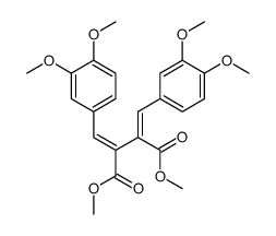 dimethyl 2,3-bis[(3,4-dimethoxyphenyl)methylidene]butanedioate Structure