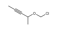 chloromethyl 3-pentyn-2-yl ether Structure
