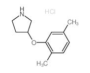 3-(2,5-Dimethylphenoxy)pyrrolidine hydrochloride结构式