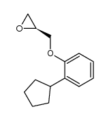 (R)-1,2-epoxy-3-(2'-cyclopentylphenoxy)propane结构式