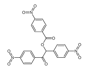 1,2-bis(4-nitrophenyl)-2-oxoethyl 4-nitrobenzoate结构式