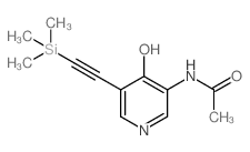 N-(4-Hydroxy-5-((trimethylsilyl)ethynyl)pyridin-3-yl)acetamide Structure