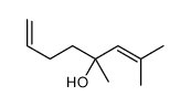 2,7-Octadien-4-ol, 2,4-dimethyl- Structure