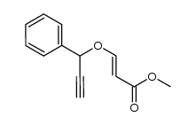 (+/-)-(E)-methyl 3-(1-phenylprop-2-ynyloxy)acrylate结构式