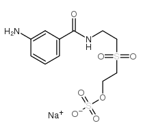 2-[2-[(3-Aminobenzoyl)amino]ethylsulfonyl]ethyl hydrogen sulfate Structure