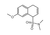 1,4-dihydro-7-methoxy-N,N-dimethylnaphthalene-1-sulfonamide结构式