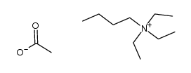 N,N,N-triethylbutan-1-aminium acetate Structure