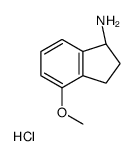 (1R)-4-甲氧基茚烷胺盐酸盐结构式