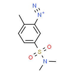 5-[(Dimethylamino)sulfonyl]-2-methylbenzenediazonium结构式