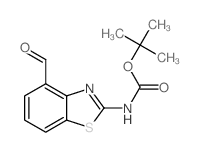 TERT-BUTYL (4-FORMYLBENZO[D]THIAZOL-2-YL)CARBAMATE Structure