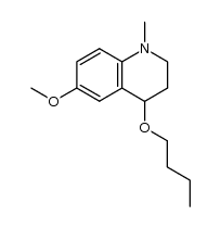4-butoxy-6-methoxy-1-methyl-1,2,3,4-tetrahydroquinoline结构式