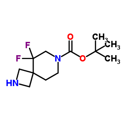 2,7-Diazaspiro[3.5]nonane-7-carboxylic acid, 5,5-difluoro-, 1,1-dimethylethyl ester picture
