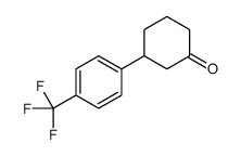 3-[4-(trifluoromethyl)phenyl]cyclohexan-1-one结构式