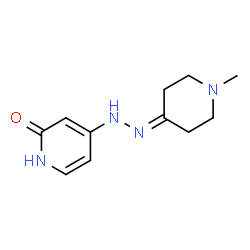 4-(2-(1-methylpiperidin-4-ylidene)hydrazinyl)pyridin-2(1H)-one Structure