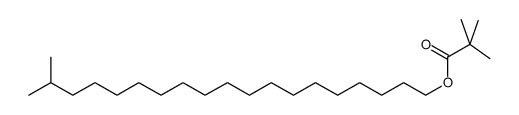 Propanoic acid, 2,2-dimethyl-, 18-methylnonadecyl ester Structure