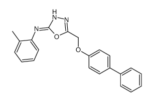 5-(((1,1'-Biphenyl)-4-yloxy)methyl)-N-(2-methylphenyl)-1,3,4-oxadiazol-2-amine picture
