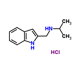 N-(1H-Indol-2-ylmethyl)-2-propanamine hydrochloride (1:1) Structure