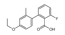 2-(4-ethoxy-2-methylphenyl)-6-fluorobenzoic acid结构式