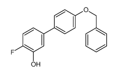 2-fluoro-5-(4-phenylmethoxyphenyl)phenol Structure